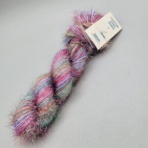 Custom Dyed Yarn Dazzle Misty Meadow by Prism 100% Nylon Sparkly Multicolor